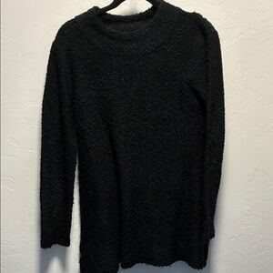 Umgee Black Textured Knit Top